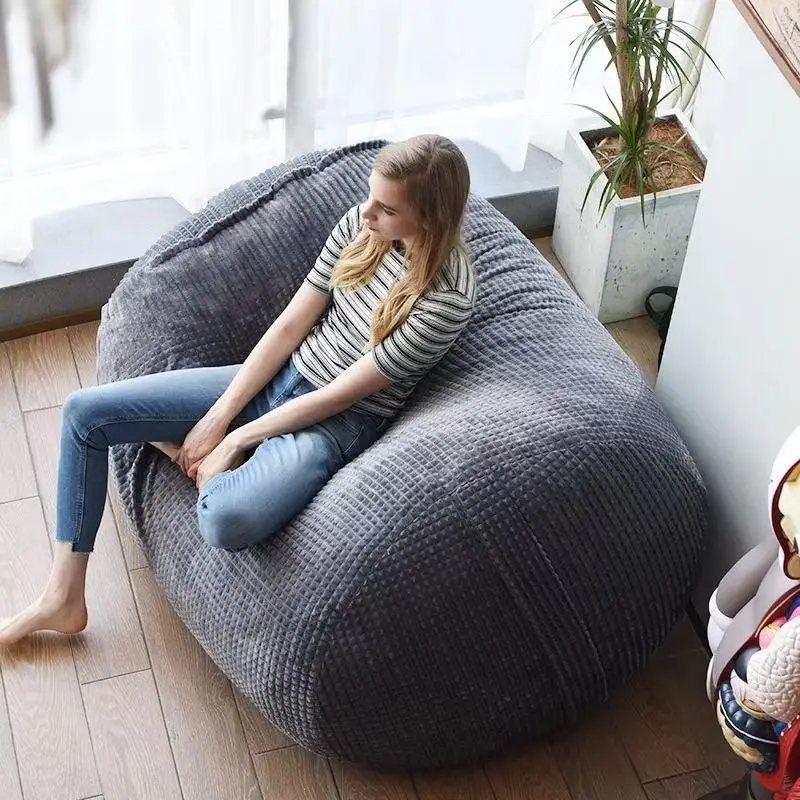 

Extra-large lazy sofa bean bag double sofa ottoman tatami Japanese living room study bedroom relaxation chair reclining chair