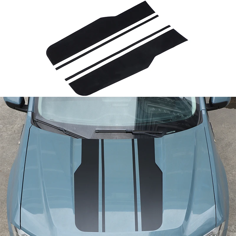 Engine Hood Decal PVC Waterproof Bonnet Decor Sticker Bonnet Graphic Sticker Car Decoration For Ford Maverick P758 2022-2026