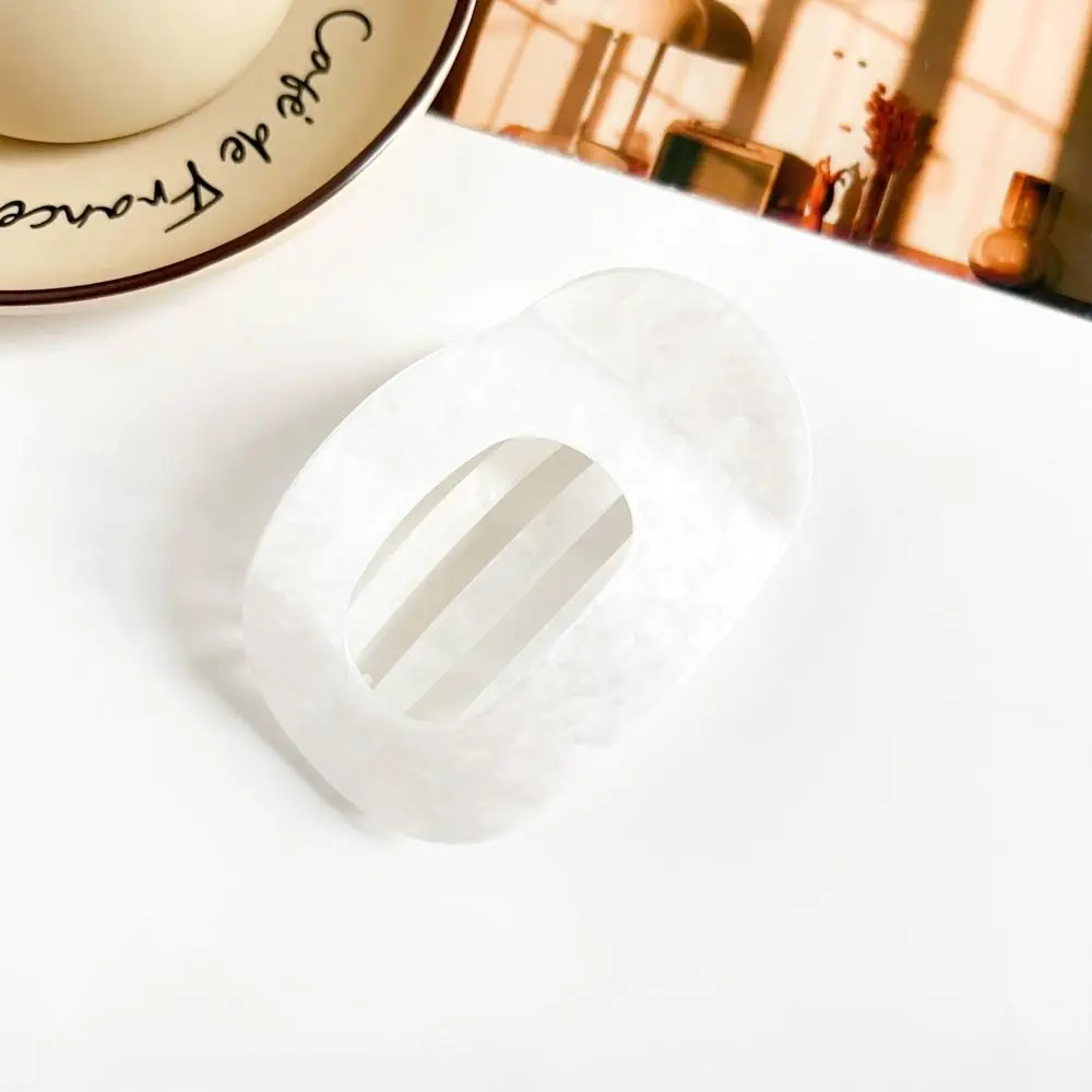 

Elliptic Shape Leopard Hair Claw Hair Accessories Candy Color Acetic Acid Hair Clip Headwear Kroean Style Acetate Barrettes