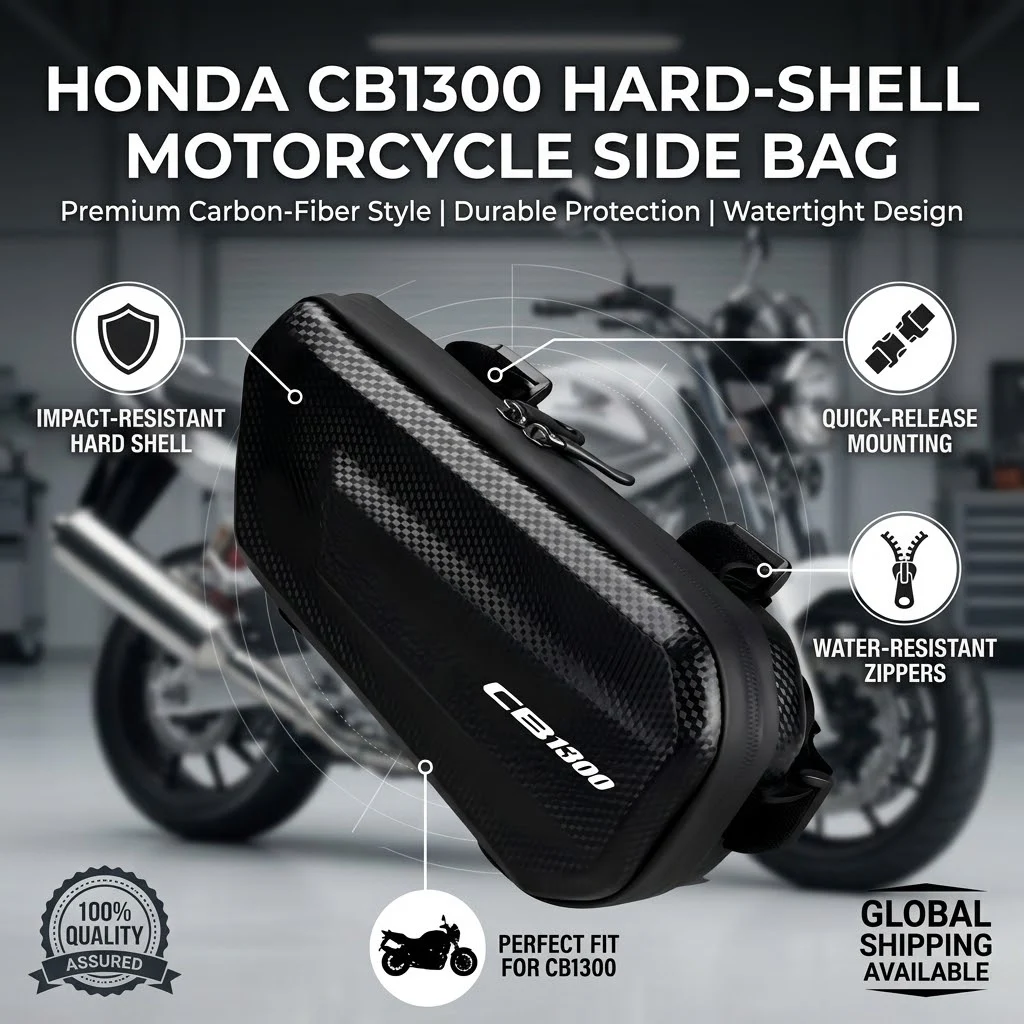 Easy To Clean Large Capacity EVA Motorcycle Saddle Bag Tool Bag With LOGO For Honda CB1100 CB 1100 EX RS CB1300 CB 1300 SC38