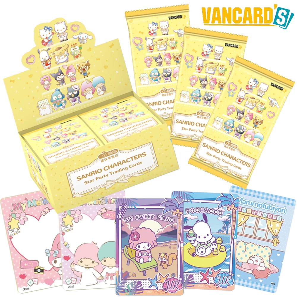 New VANCARD's Genuine Sanrio Collection Card Japanese Animation Character Card Children's Favorite Star Family Creative Gifts