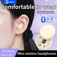 Invisible Sleep Headphones Bluetooth 5.4 Earphones Mini Earbuds TWS Wireless HIFI Stereo Noise Reduction Waterproof Headsets