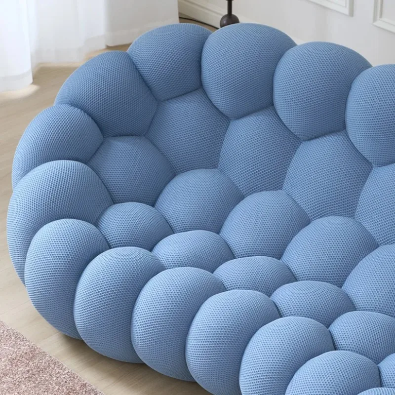 High Quality Italian Simple Design Luxury Custom Fabric 123 Seat Bubble Sofa for Living Room Furniture Home Furniture