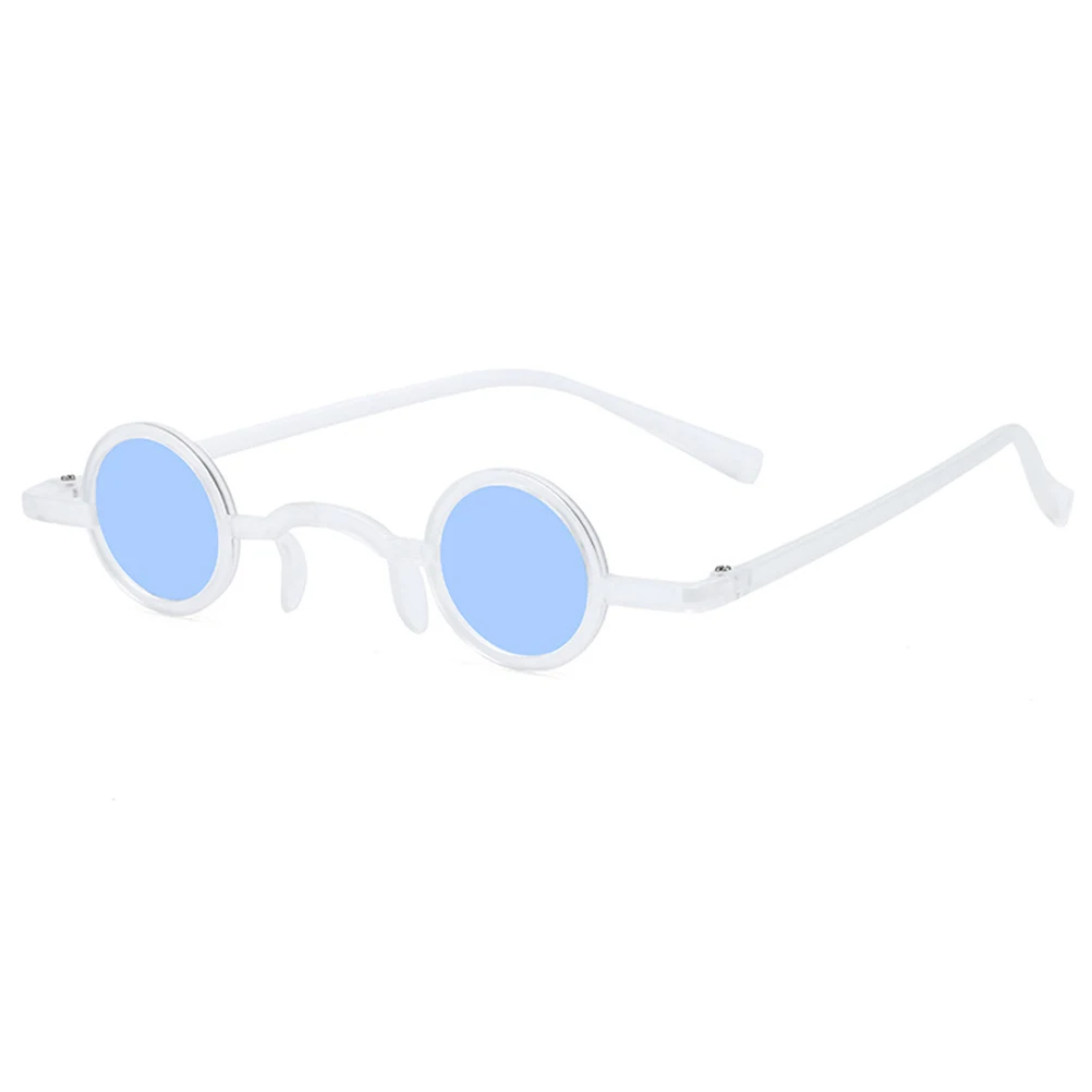 

2 Pairs Vintage Sunglasses Lightweight Durable PC AC Material Round Glasses Funny Eyewear Festival