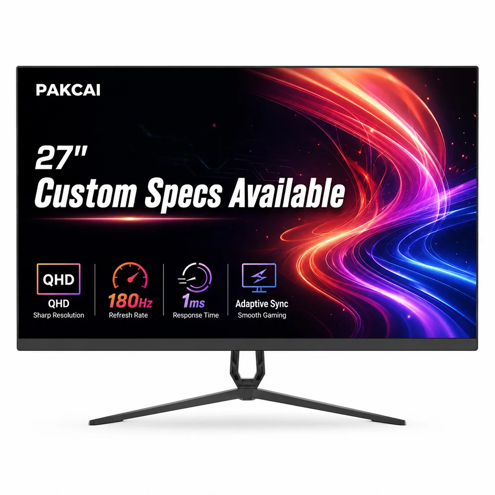 OEM ODM Factory Direct 27 Inch 180Hz 1ms  FHD QHD Monitor Display Screen Gaming Monitors Monitor for PC Gaming and Office Work