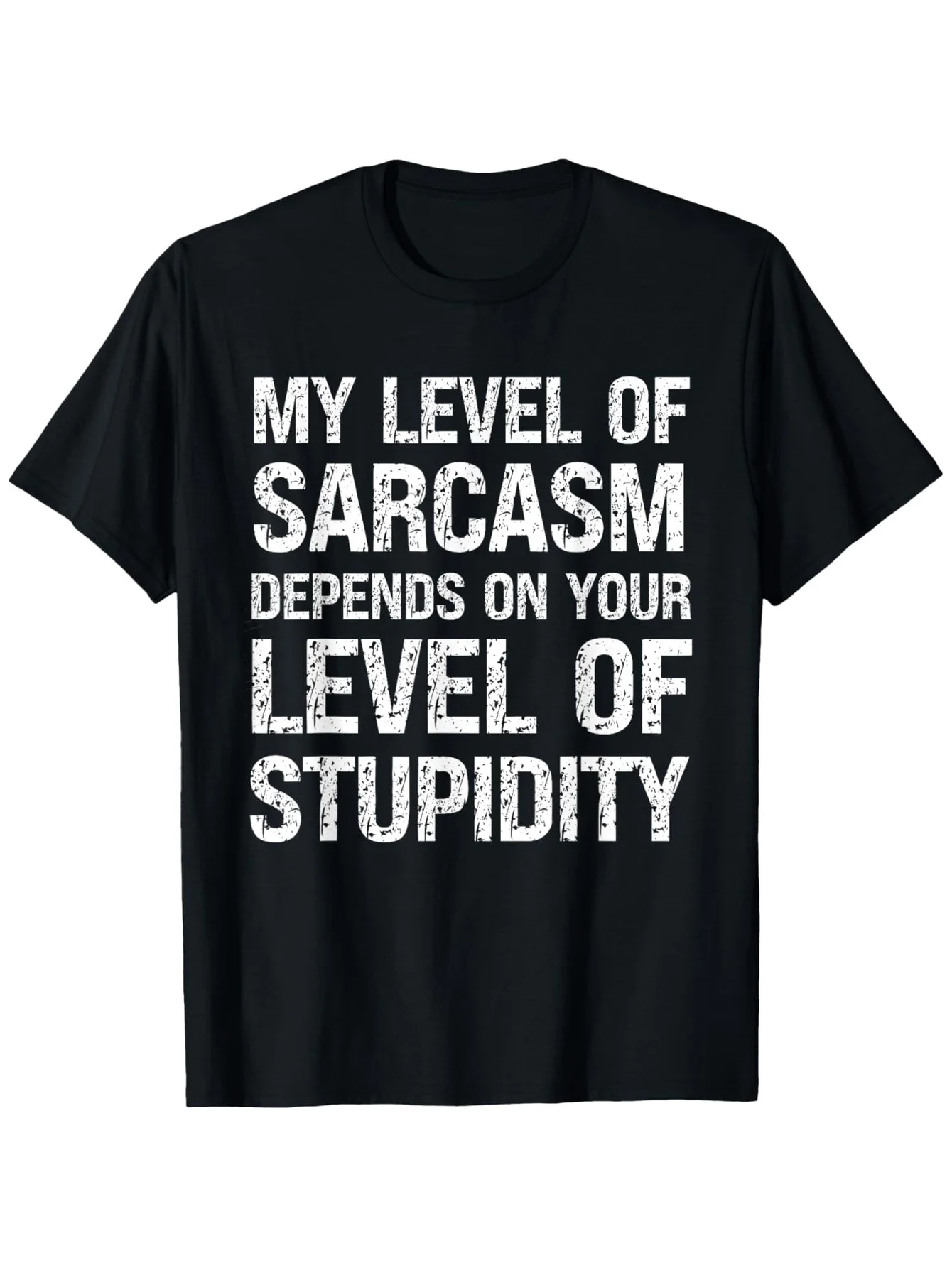 2026 100% Cotton Washed T-Shirt with Bold Sarcastic Quote - 