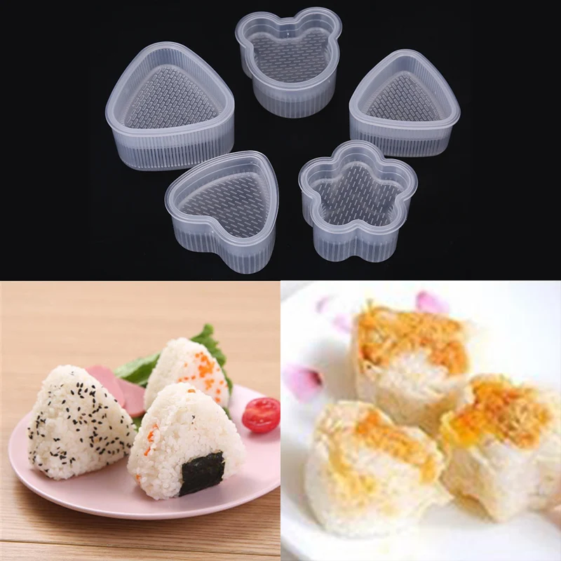 (BF06)1Pc DIY Sushi Rice Ball Mold Shakers Food Decoration Kids Lunch DIY Sushi Maker Mould Kitchen Tools Bento Sushi Accessory
