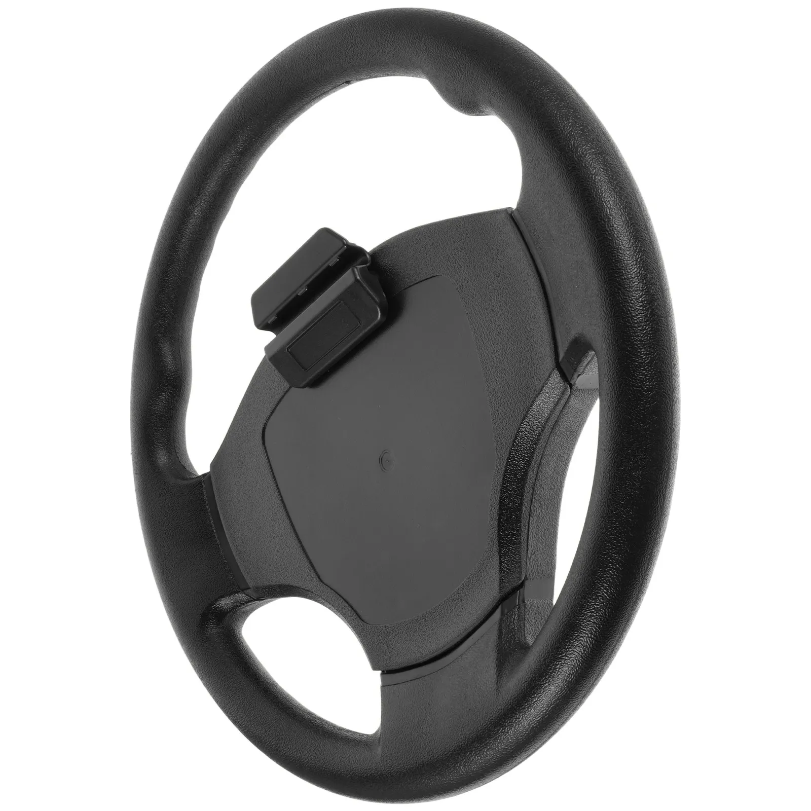 

14 Inch Golf Cart Steering Wheel Universal Club Car Replacement Durable Polyurethane - Black Spokes Design