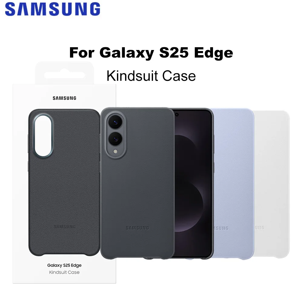 

Original Samsung Galaxy S25 Edge Kindsuit Case EF-VS937 in Leather Look Phone Case for Galaxy S25Edge