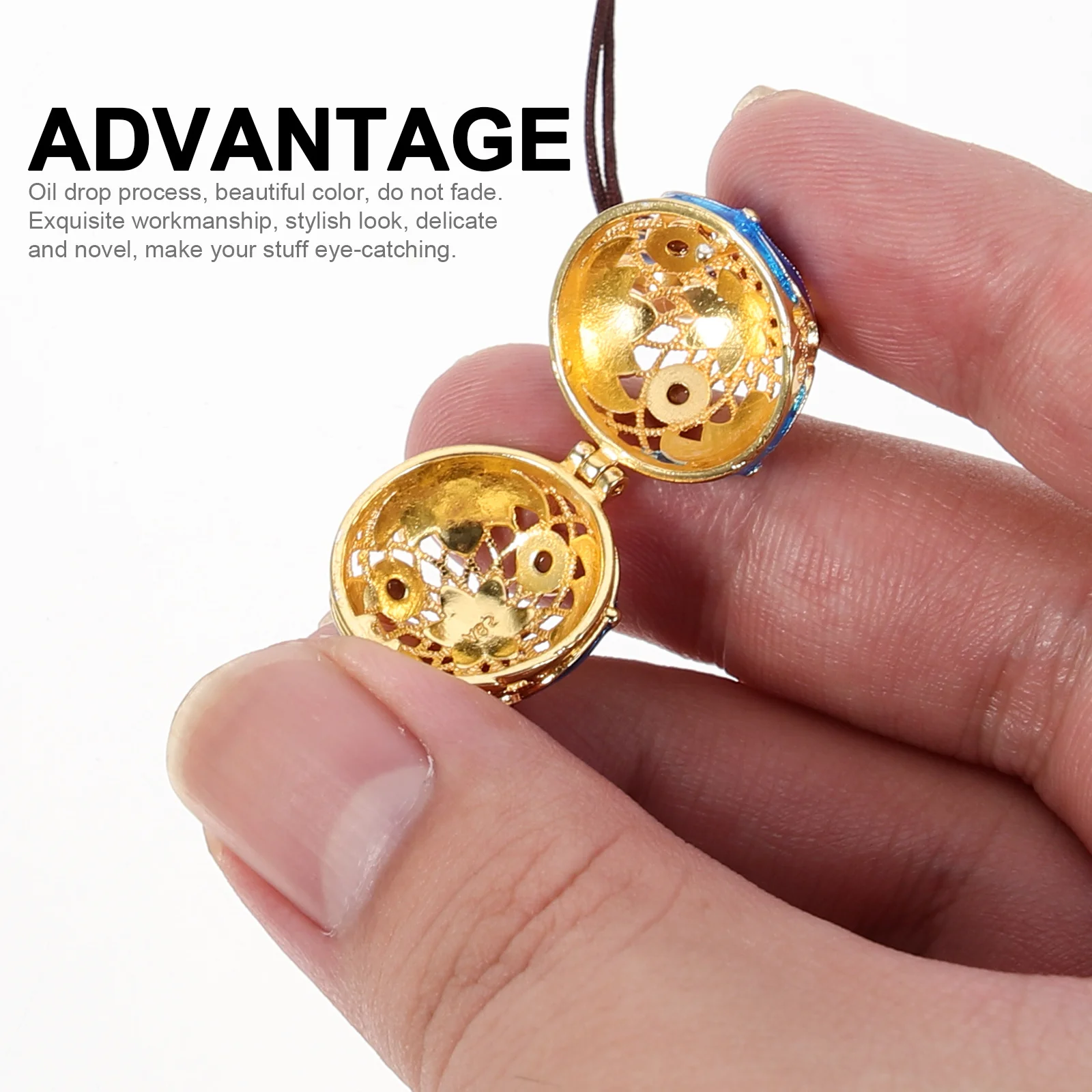 

Hollowed Sachet Balls Pendant DIY Phone Accessory Fine Polish Process Stylish Look Birthday Gift Sachet Balls Hollowed Pendant