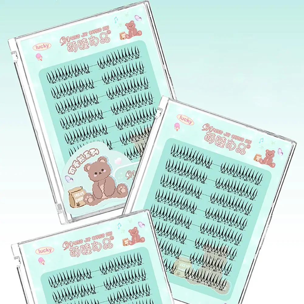 8 صفوف الكورية نمط الرموش الصناعية ترقية لاش U على شكل الجذعية السوداء لينة عالية الجودة مقلد الرموش رموش طبيعية