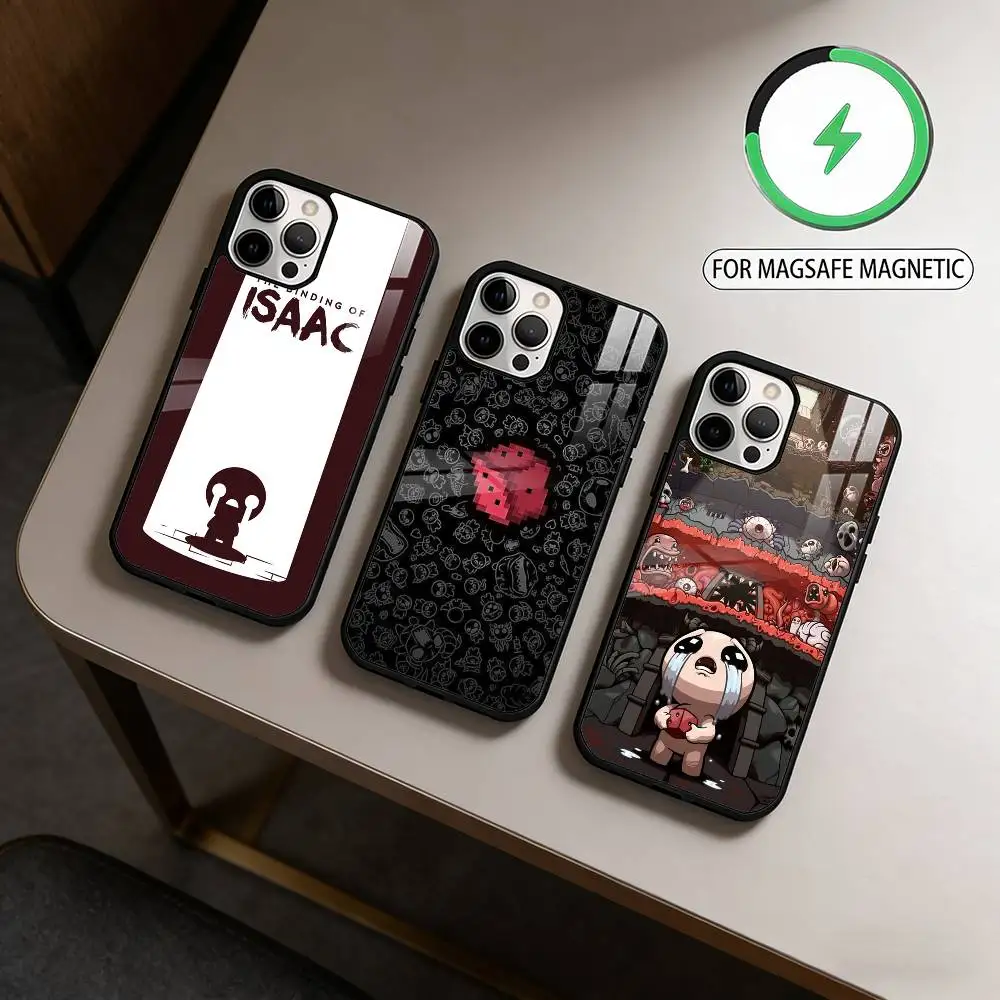 

Магнитный чехол B-Binding Of I-Isaac-AC для беспроводной зарядки MagSafe для iPhone 17, 16, 15, 14, 13, 12, 11 Plus, Pro Max