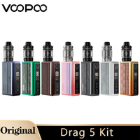 Original VOOPOO Drag 5 Kit Vape 5.5ml 177W Support Dual 18650 Battery Uforce-X Tank PnP X Coil  E Cigarette