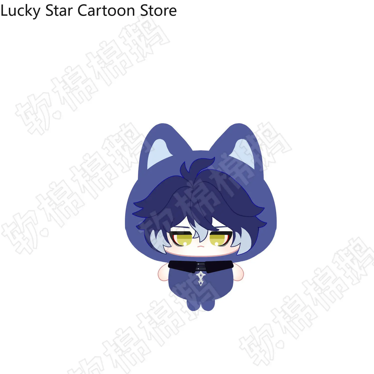 

10cm Anime Genshin Impact Kyryll Chudomirovich Flins Cute Cosplay Stuffed Maumet Cartoon mascot Puppet Dango Gift Halloween