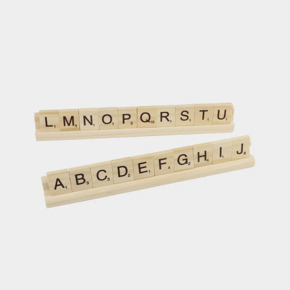 8 stuks houten domino-bases robuust dicht houtmateriaal schuine hoek ontwerp goed zicht multifunctionele houder display lade