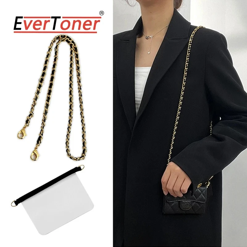 

Сменная цепочка для сумки EverToner Fashion и прозрачная внутренняя вкладыш для сумки для карт, подходящая для небольшой сумки для карт C-anel