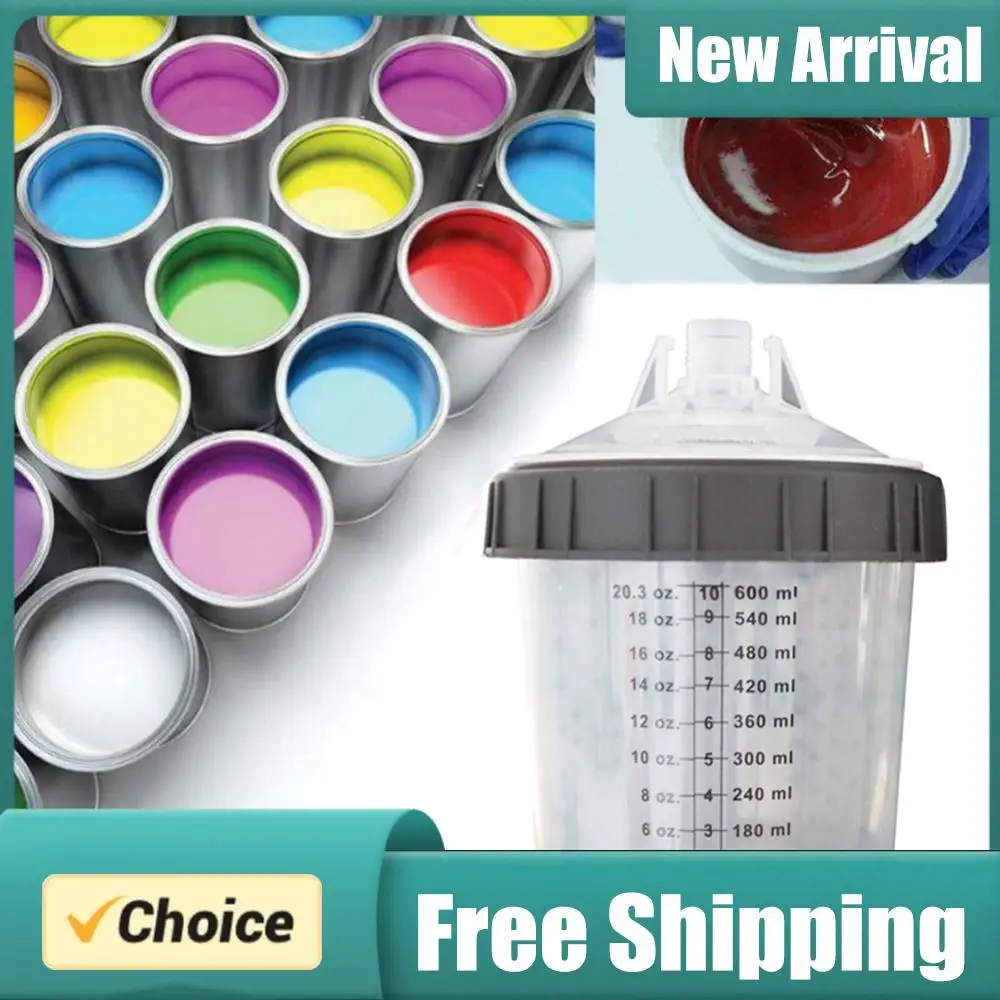 

Система для смешивания краски: набор одноразовых стаканов для смешивания краски объемом 20 унций (600 мл) для краскопульта HVLP, комплект 20 унций