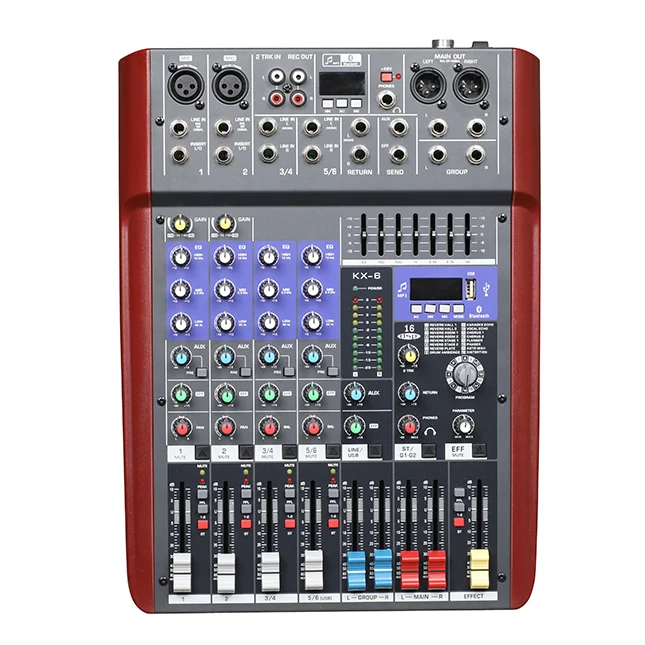 KD6 New Design Portable Mixer Professional Audio Video