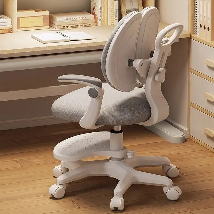 Регулируемый эргономичный детский стул — стул для учебы с откидными подлокотниками и опорой для спинки — удобный и прочный для детей