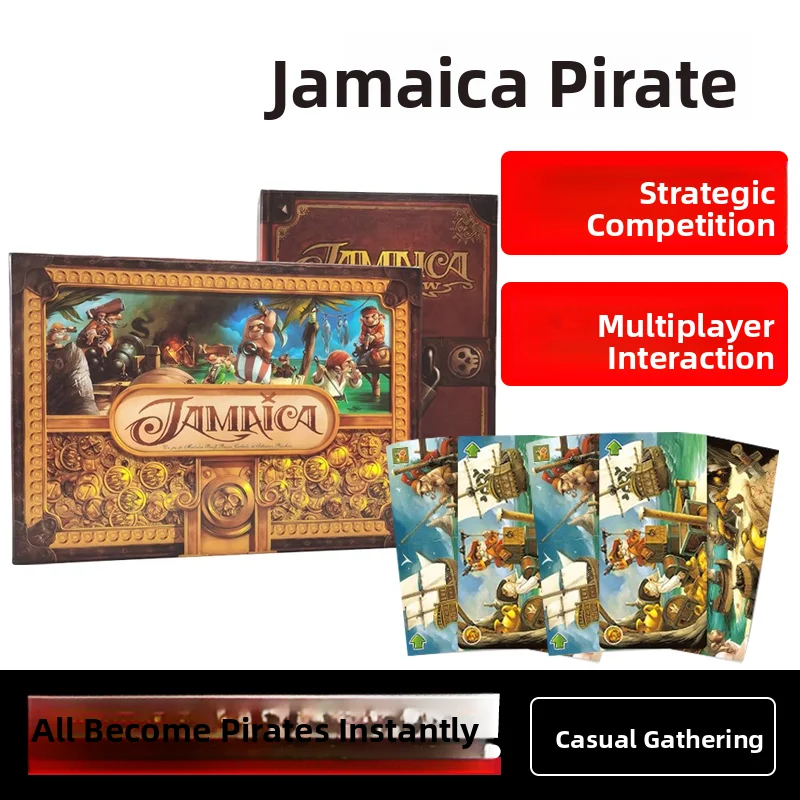 

Jamaica Pirate Tabletop Game Card Speed Competition Multiplayer Casual Party Strategy Game Sailor Expansion One Hundred Games