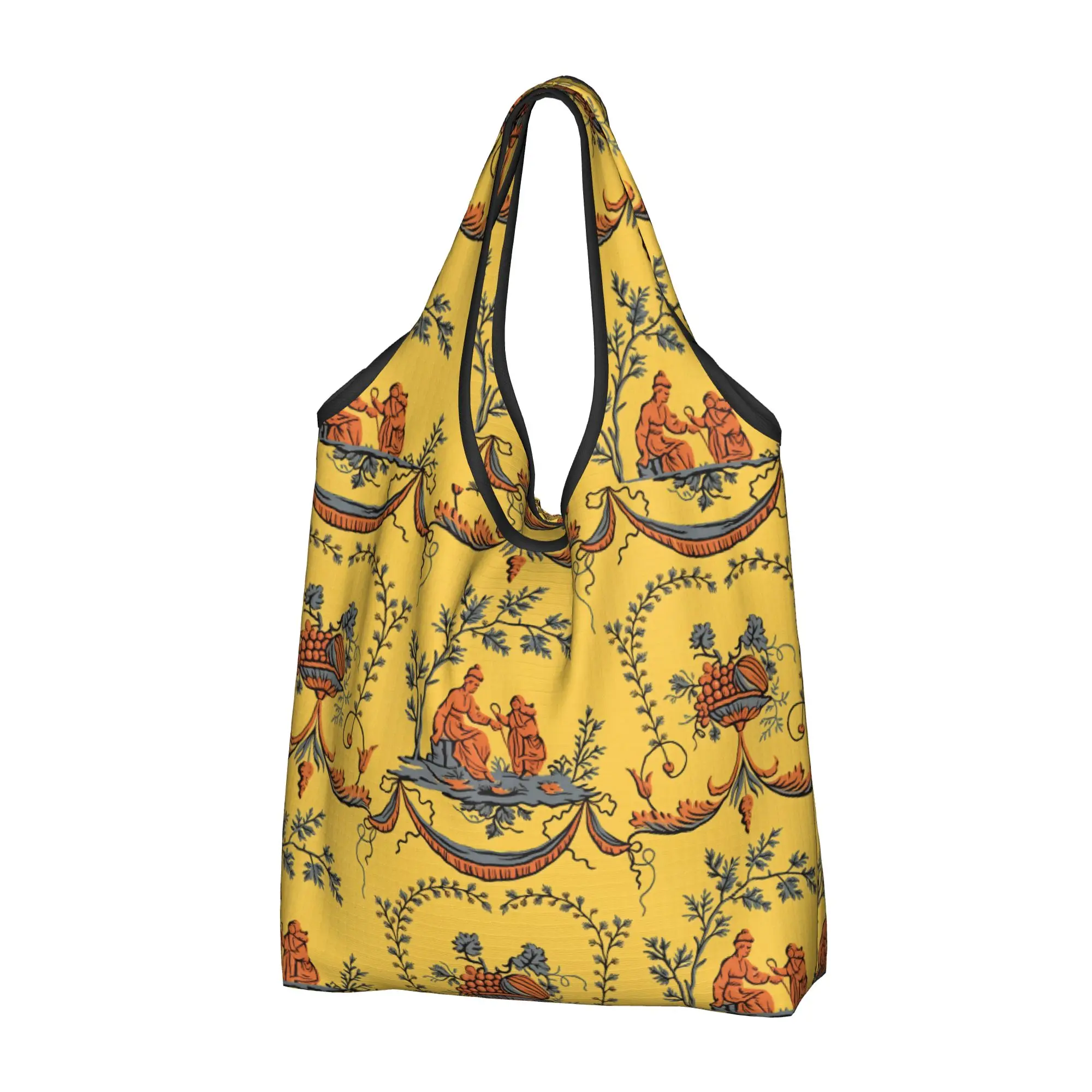 Muhlenkott Toile Moderne 3a  Groceries Shopping Bags Cute Shopper Shoulder Tote Bags Large Capacity Portable  Handbag
