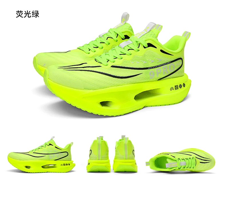 Herren-Sportlaufschuhe mit Carbonplatte, Marathon-Outdoor-Rennschuhe, atmungsaktiv, leicht, bequeme Damen-Sportsneaker – Detail 30