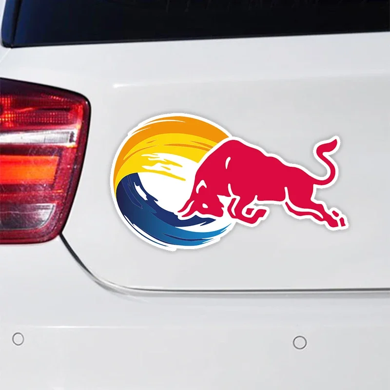 Angry Bulls Spanish Bull Sticker on The Car Vinyl Decal Waterproof Decoration Cover Up ScratchesCar Stickers