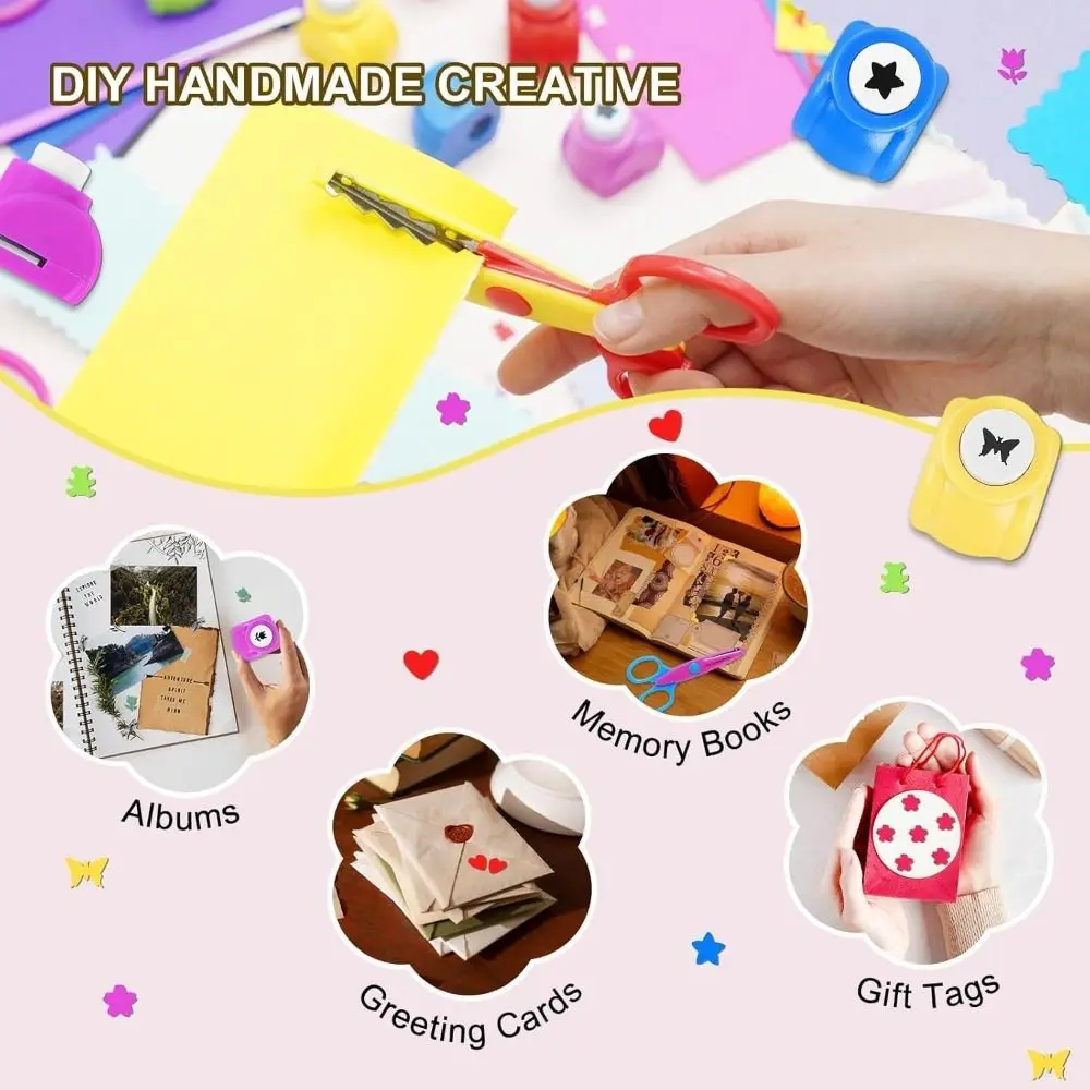 

Набор для творчества: фигурные штампы для рукоделия, пластиковые мини-штампы для проектов DIY с коробкой для хранения, штампы в форме цветов