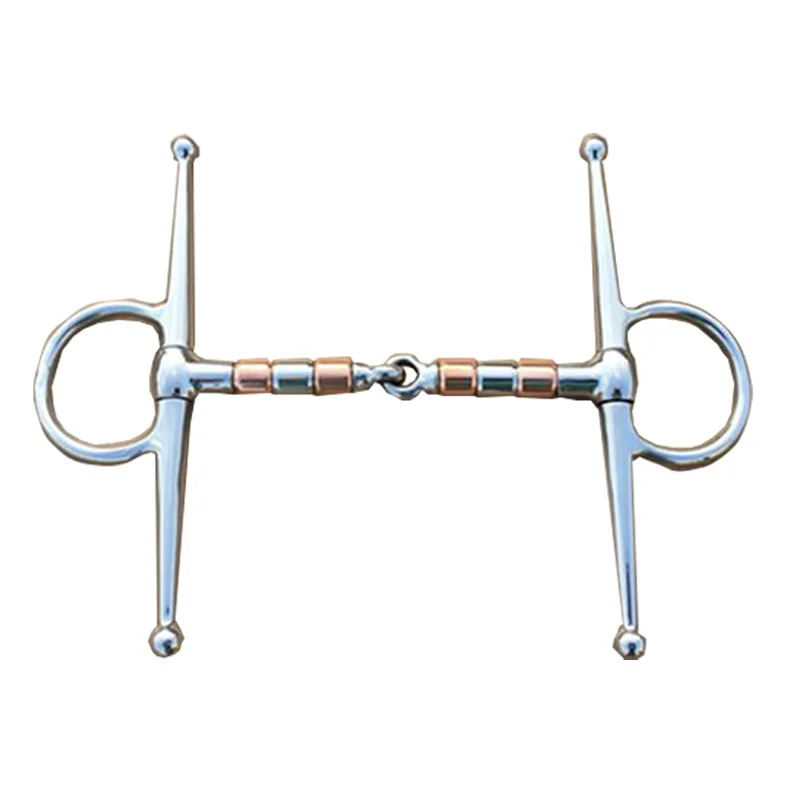 Stainless steel horse harness equestrian equipment H-shaped copper roller horse bit 12.5cm 13.5cm horse bite iron