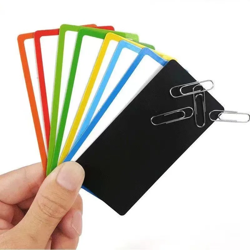 54pcs Labels Erasable Notice Board Magnets Name Tags for Office School Full Backing Dry Surface Reusable 8X3CM