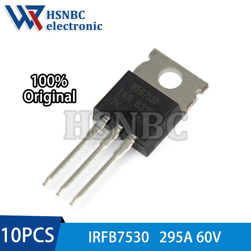 

10PCS IRFB7530 IRFB7530PBF TO-220 295A 60V N-Channel Power MOSFET Transistor 100% New Original