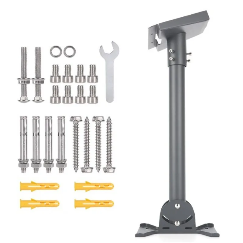 Gray Straight Pipe Bracket Set 3rd Generation Roof Mount Support Hardware Accessory
