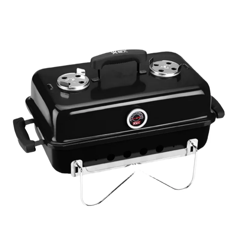 Portable Outdoor Indoor BBQ Grill, Foldable Charcoal Grill for Camping Picnic and Tailgating