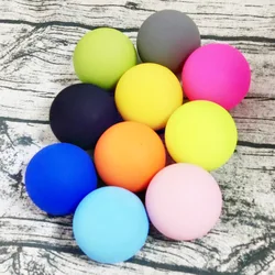 Pelota de masaje de silicona para Fascia, entrenador de Fitness para pies, pelota de relajación muscular para Yoga, Pilates, alivio del dolor de estrés, ejercitador para gimnasio en casa, 63MM