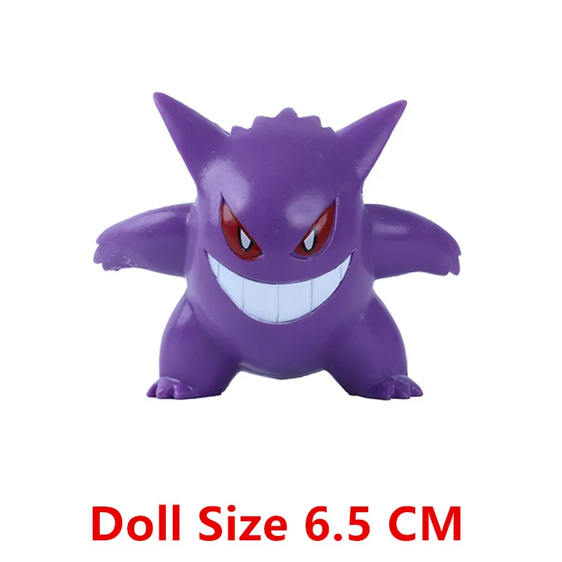 Neue 4-9 CM Pokemon Anime-Figur Pikachu Gengar Eevee Serie Mew Cartoon-Figur Taschenmonster Action-Modell Spielzeug Geschenke – Detail 26
