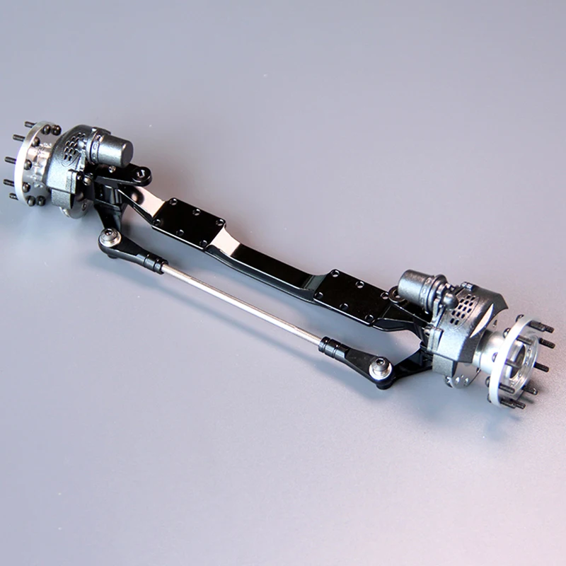 Metalowa symulacja osi przedniej bez napędu w skali 1:14 do ciężarówek RC Tamiya SCANIA 770S R620 VOLVO BENZ Arocs MAN TGX, akcesoria samochodowe