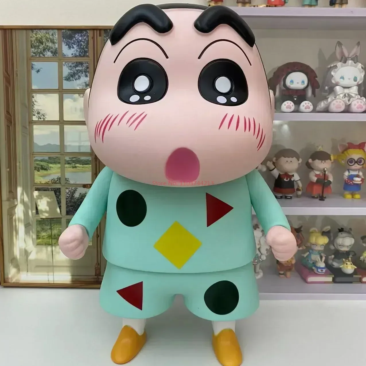 

Фигурки Crayon Shin-chan 42 см, периферийная серия, модель автомобиля, орнамент, кукла, коллекция, украшения, аниме ограниченные подарки на день рождения и Рождество