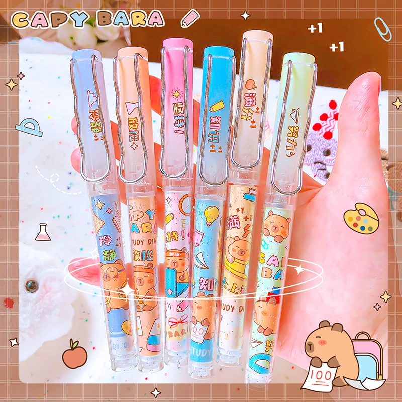 school acsesories cute capybara ink pen back to school supplies high quality fountain pen Writing Pens office kawaii Stationery