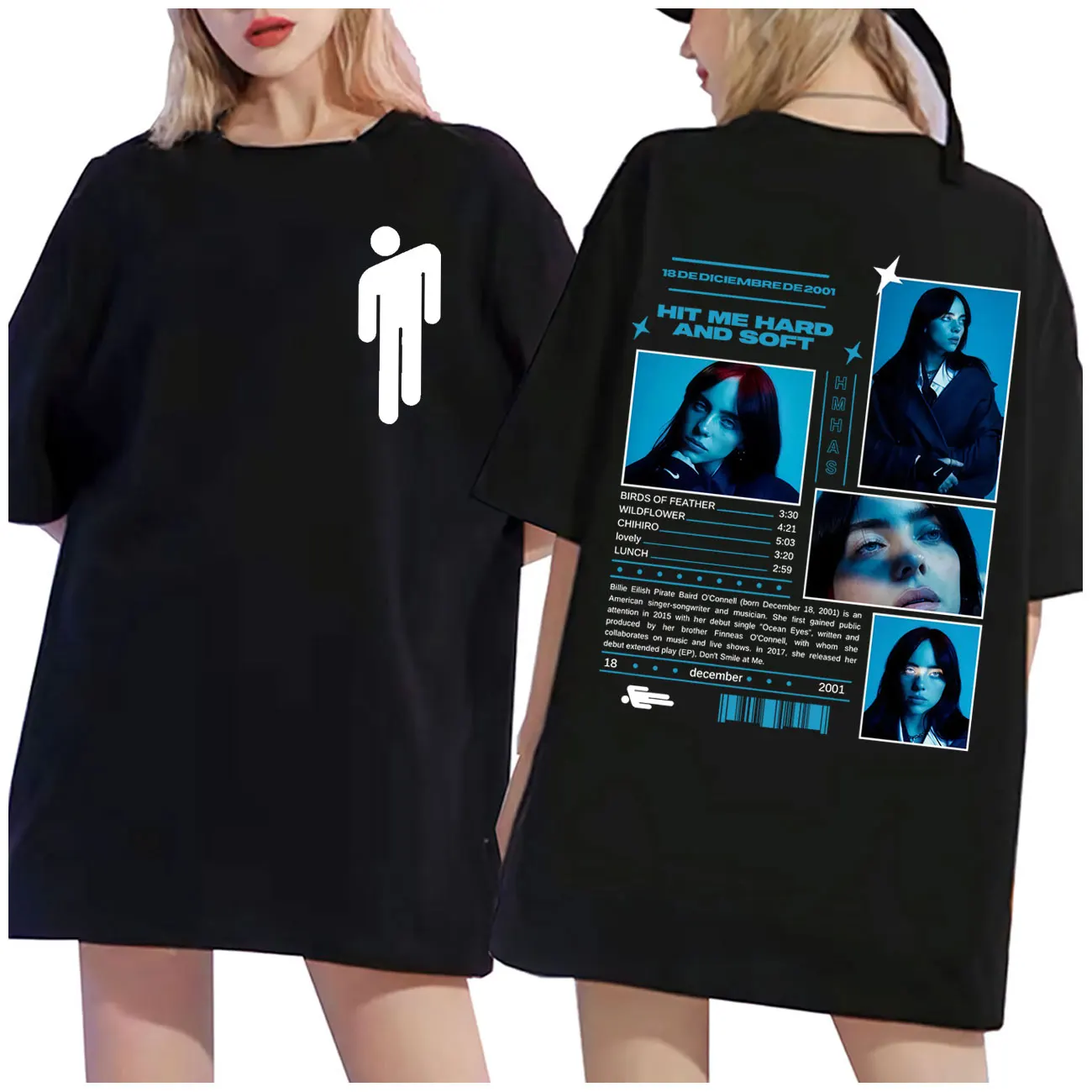 

Hit Me Hard and Soft Tour 2025 Merch T Shirt Fashion Aesthetic Short Sleeve T-shirts Men Women Clothing Y2k Oversized T-shirt