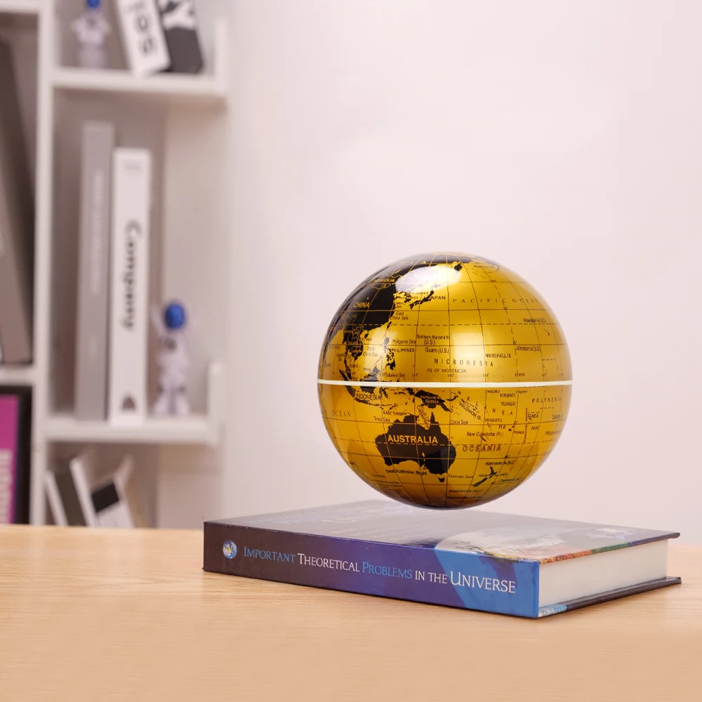 

Floating Globe Magnetic Levitation Globe Educational Supplies Luminous Earth Globe Cosmic Cover Book Base