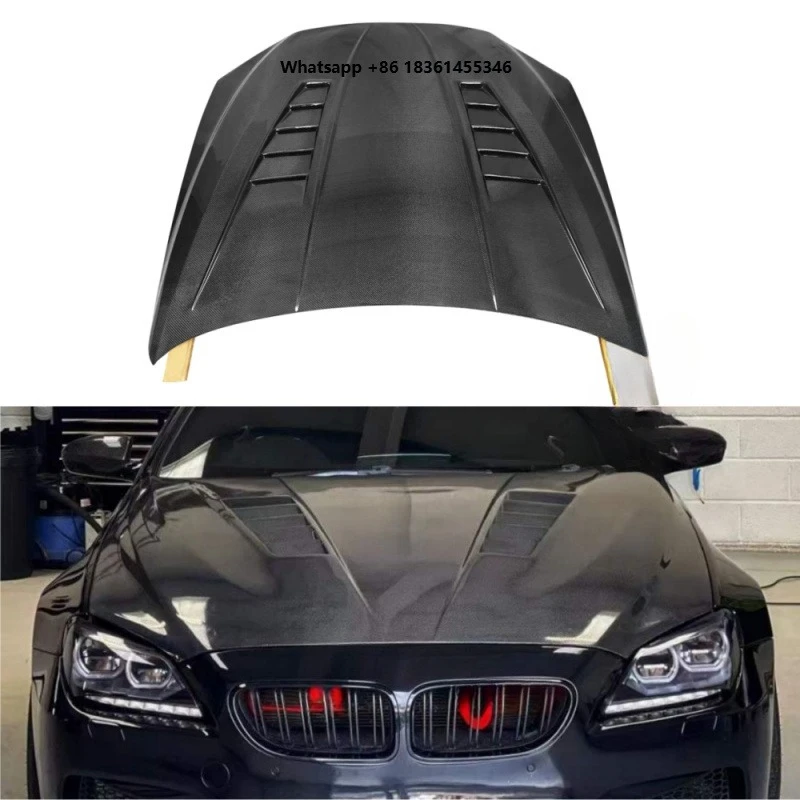 

For 6 Series F06 F12 F13 M6 2012-2017 Real Carbon Fiber Engine Hood Bonnet