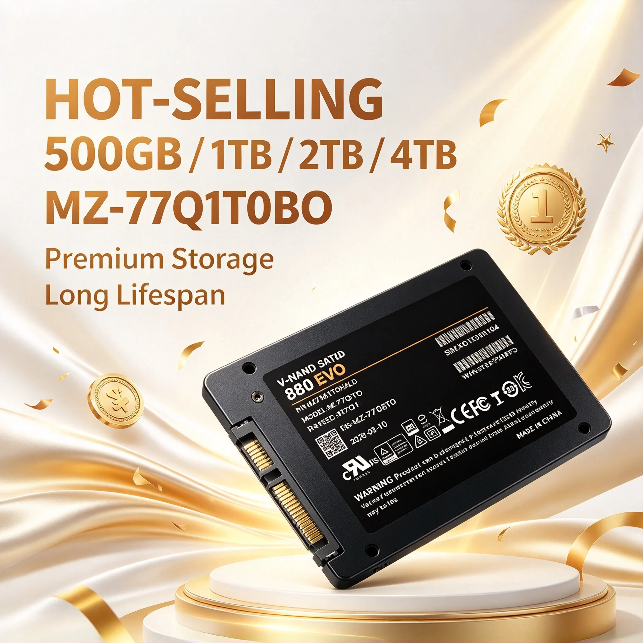 Original 1TB 880 EVO SSD SATA3 2.5 Inch High Speed Inside Solid State Disk Laptop Microcomputer Desktop Super