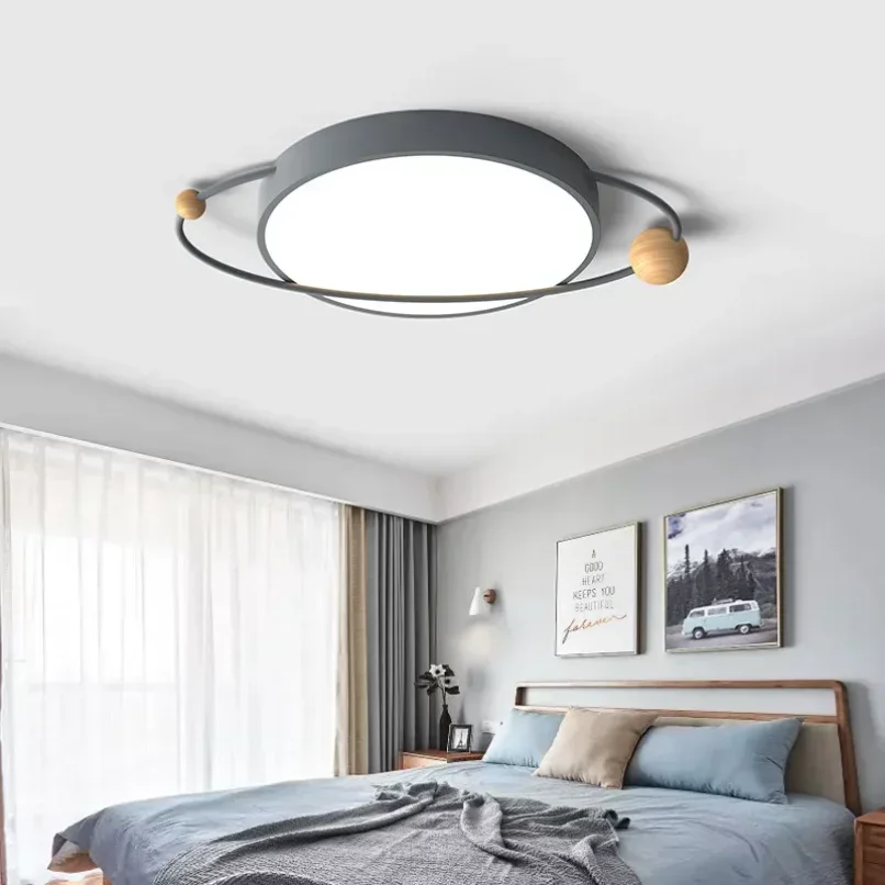 

2025 Dimmable Led Ceiling Lights With Fan For Bedroom Nursery Child Baby Boy Children Room Ceiling Light Lamp For Kids Room Ligh