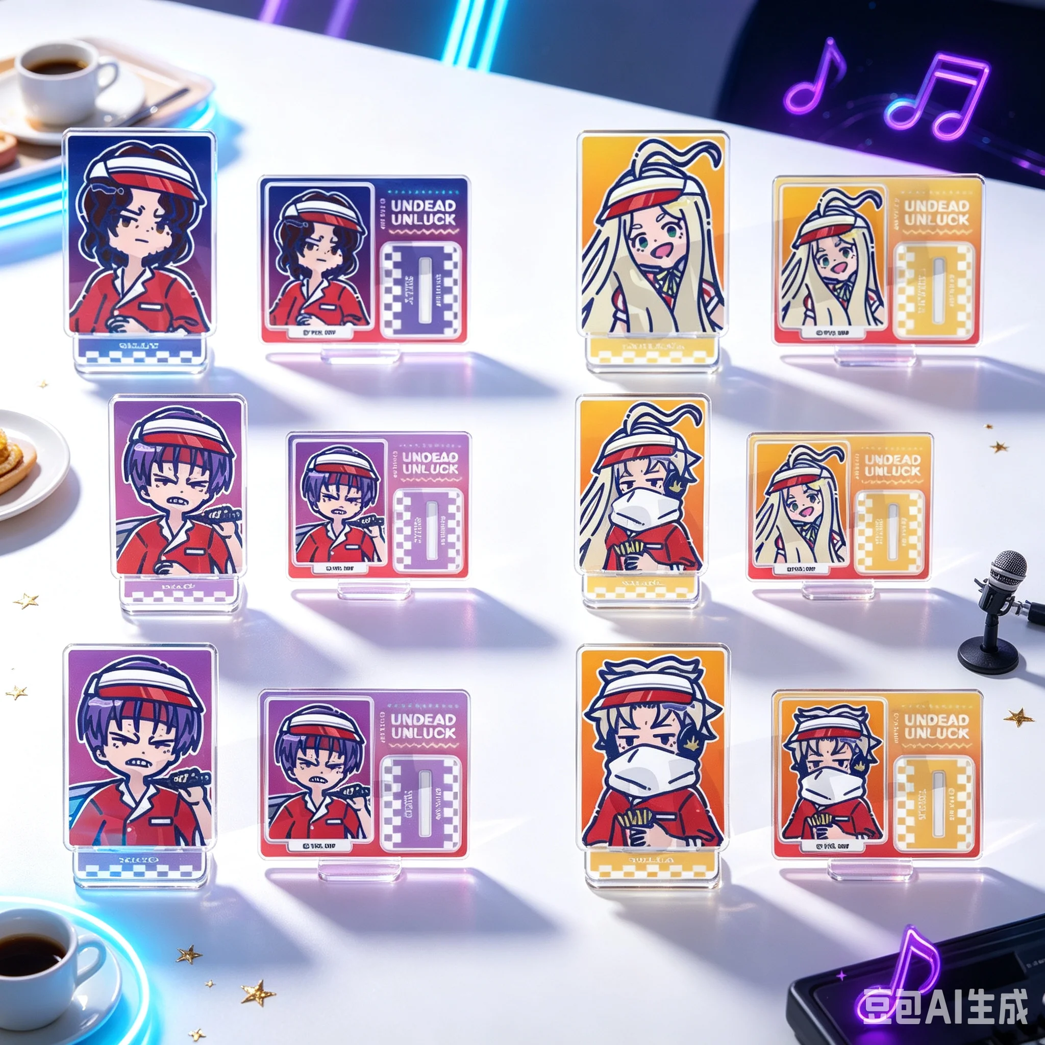 Hot 10CM Anime Undead Unluck M - đánh giá và giá Action Figure Stand