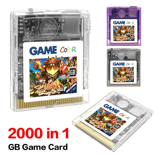GB OS V4 2000 en 1 tarjeta de juego EDGB cartucho para Gameboy Color Fit GB GBC GBA SP consola de juegos portátil con tarjeta TF de 4GB