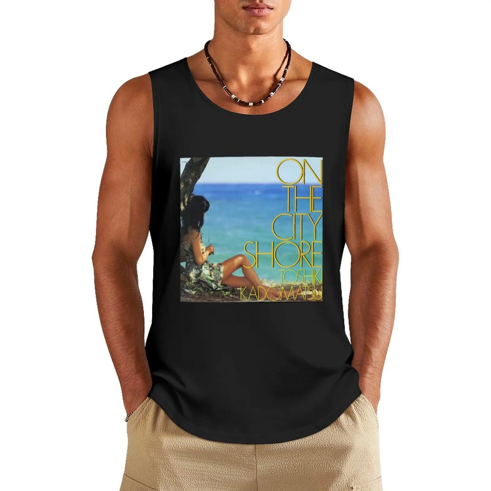 TOSHIKI KADOMATSU- ON THE CITY SHORE Tank Top clothing men mens gym clothes