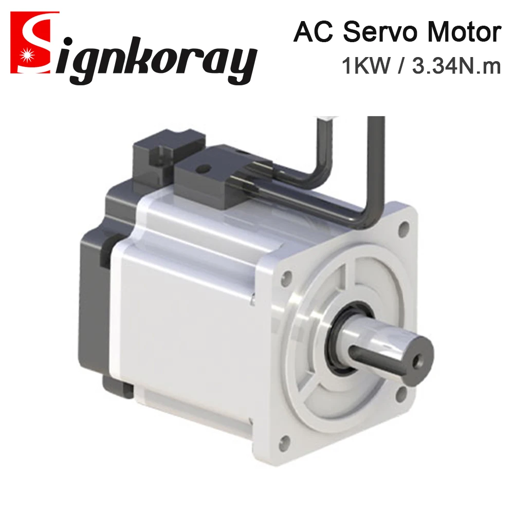 Серводвигатель переменного тока SignkoRay, 1 кВт, 3,34 Нм, 80ST-M03330, 3000 об/мин, 220 В, 4,2 А для промышленного применения управления