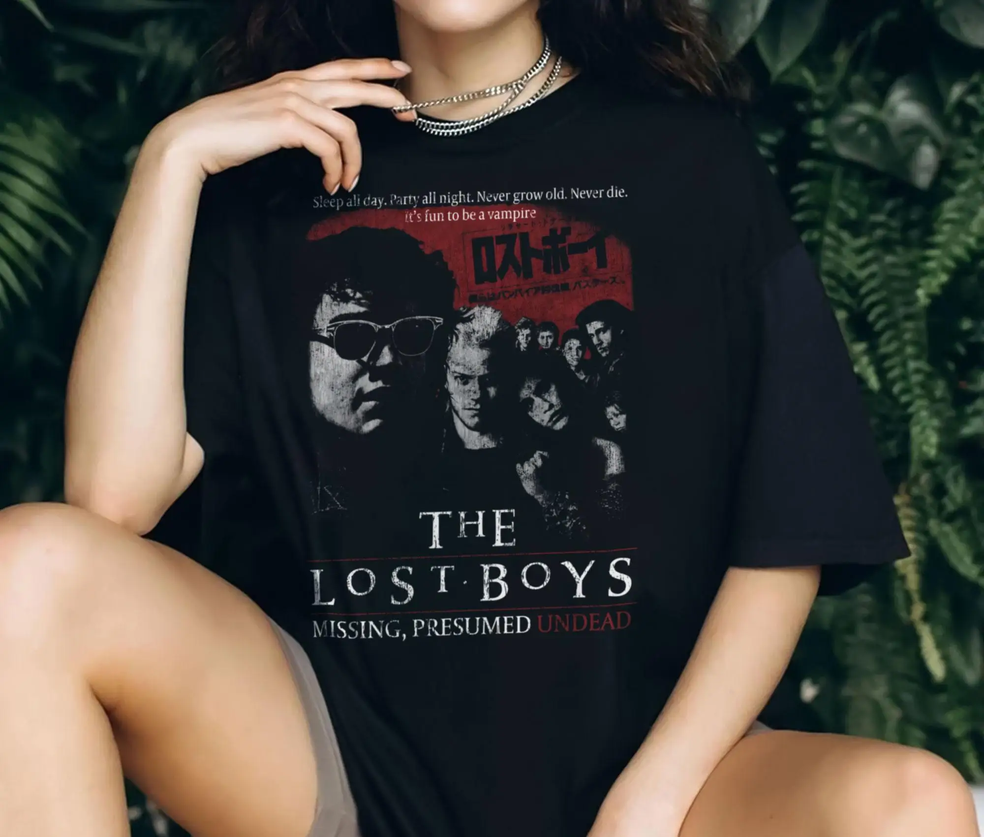تي شيرت Lost Boys Retro للجنسين - تصميم فيلم التسعينيات، نمط، كاجوال ومريح، قطن خالص، للجنسين، ملابس الشارع #4