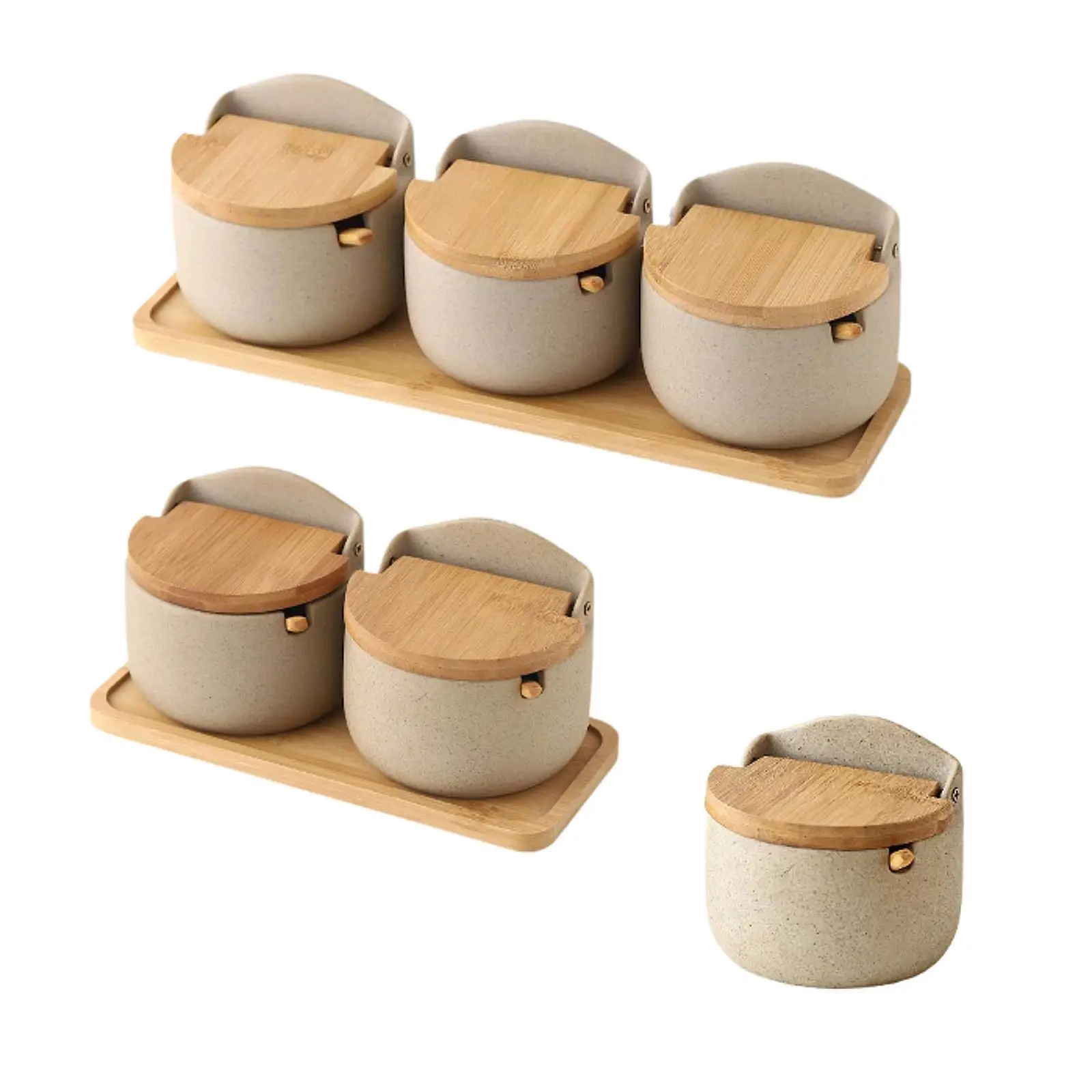 

Банка для приправ, горшок для приправ с откидной крышкой, ложка, современные керамические банки для хранения, керамическая сахарница для чайной столешницы, ресторана