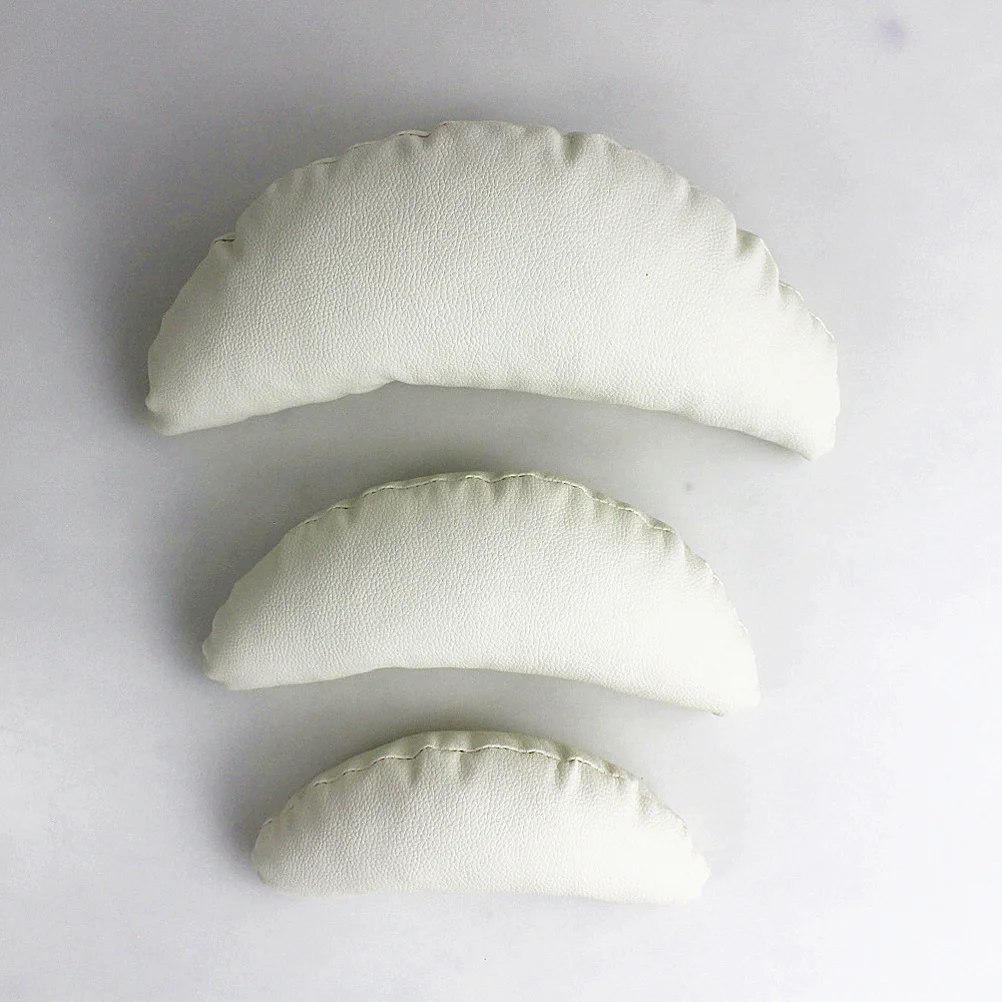 

3Pcs Newborn Baby Pillow Crescent Shaped Posing Prop Lightweight Cute Snug Bedding for All Seasons Baby Photo Props White